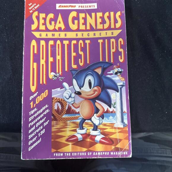 Sega Genesis Game Secrets Greatest Tips Gamepro Strategy Guide Book - Picture 1 of 3